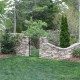 natural stone retaining walls-garden gates-Asheville