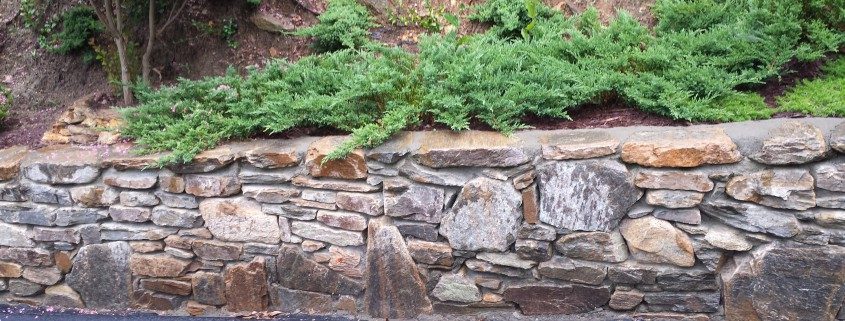 stonewall-hillside gardening-landscaping